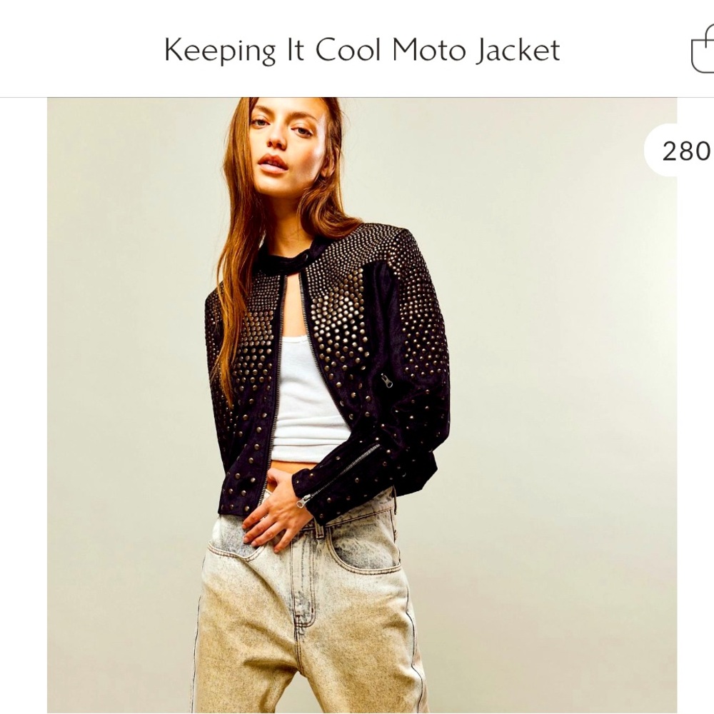 Free People Keeping it Cool Moto Jacket NWT size XL